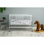 Set Patut din lemn cu laterala culisanta, Saltea Cocos Confort II si Protectie impermeabila Qmini - 6