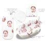 Set pentru landou/cosulet, MimiNu, Cu protectie, saltea si pernuta, Din bumbac certificat Oeko Tex Standard 100, Design, Betty - 1