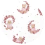 Set pentru landou/cosulet, MimiNu, Cu protectie, saltea si pernuta, Din bumbac certificat Oeko Tex Standard 100, Design, Betty - 3