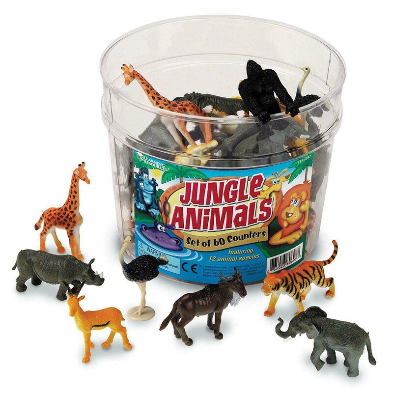 Learning resources - set pentru sortat - animalute din jungla