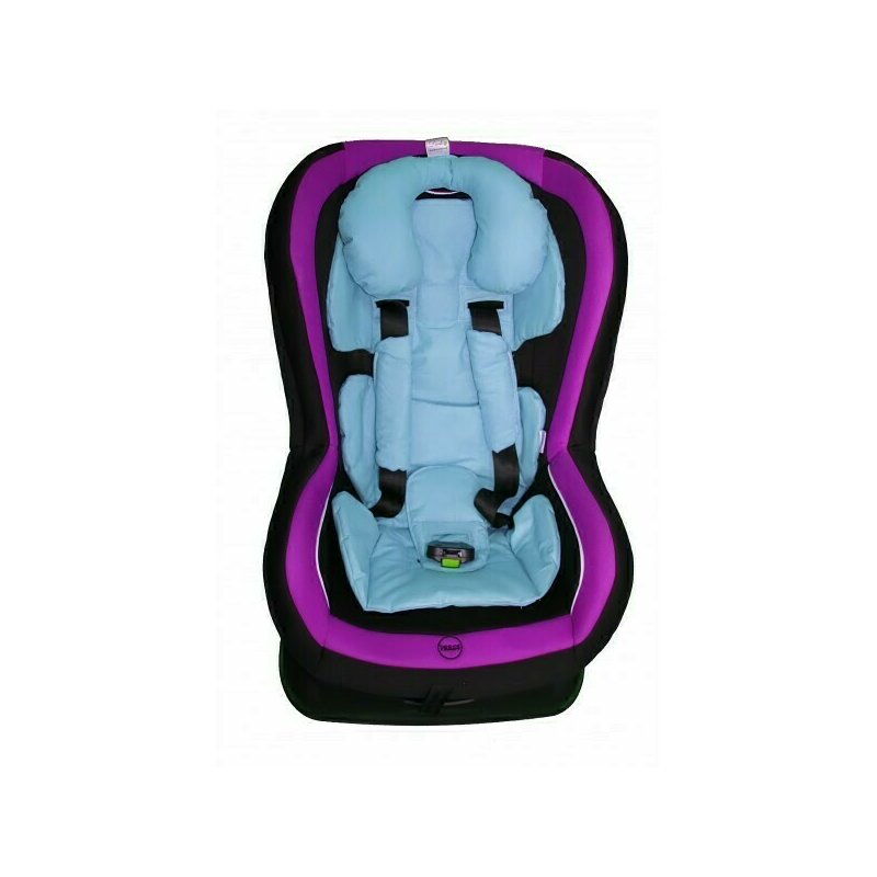 Deseda - set perne de bumbac pentru scaun auto 9-25 kg - albastru