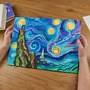 Set pictura 3D cu argila usoara, 30*40cm - Starry Night - 2