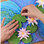 Set pictura 3D cu argila usoara, 30*40cm - Water Lilies - 3
