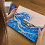Set pictura 3D cu argila usoara, 30*40cm - Waves - 2