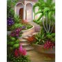 Set pictura artistica pe panza - Gradina tropicala - 1