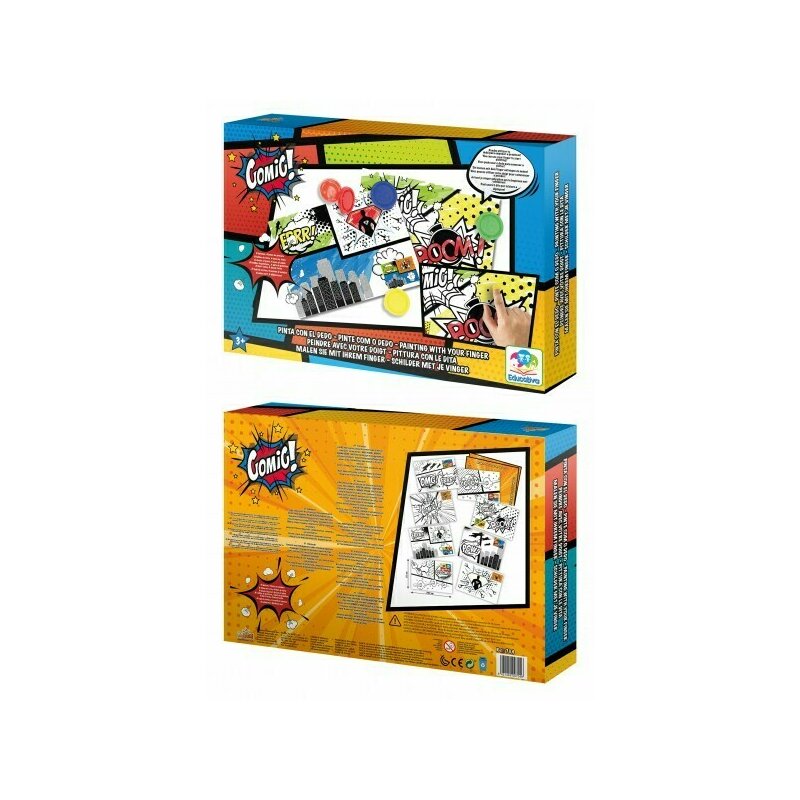 Set pictura cu degete Saica deluxe Comic