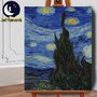 Set pictura pe numere (panza) Noapte instelata - Van Gogh Triptic I 50x40 cm - 1