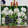 Set pictura pe numere (panza) Serenitate si orhidee 40x50 cm - 1