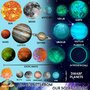 Untold Planets - Set planete fosforescente Sistemul Solar si stele, 220 piese - 2