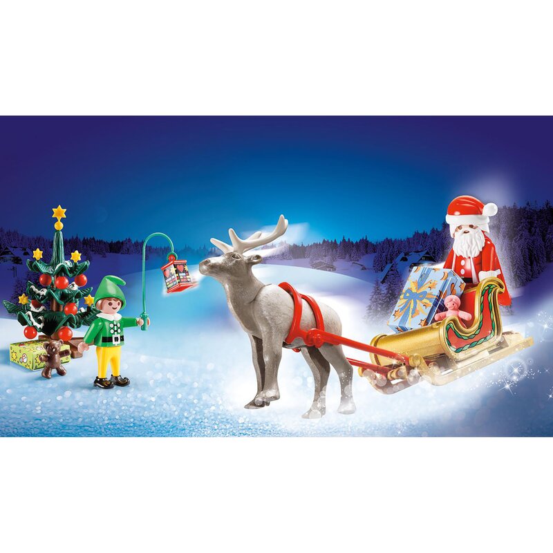Playmobil - set figurine mos craciun cu sanie christmas