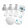 Set protectIi, BabyOno, Pentru mobila, Usor de instalat, Magnetice si adeziv 3M, 4 buc, Alb - 6