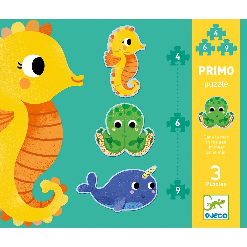 Djeco - set puzzle-uri evolutive , ocean