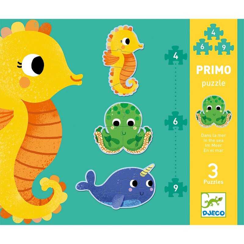 Djeco - Set Puzzle-uri evolutive , Ocean