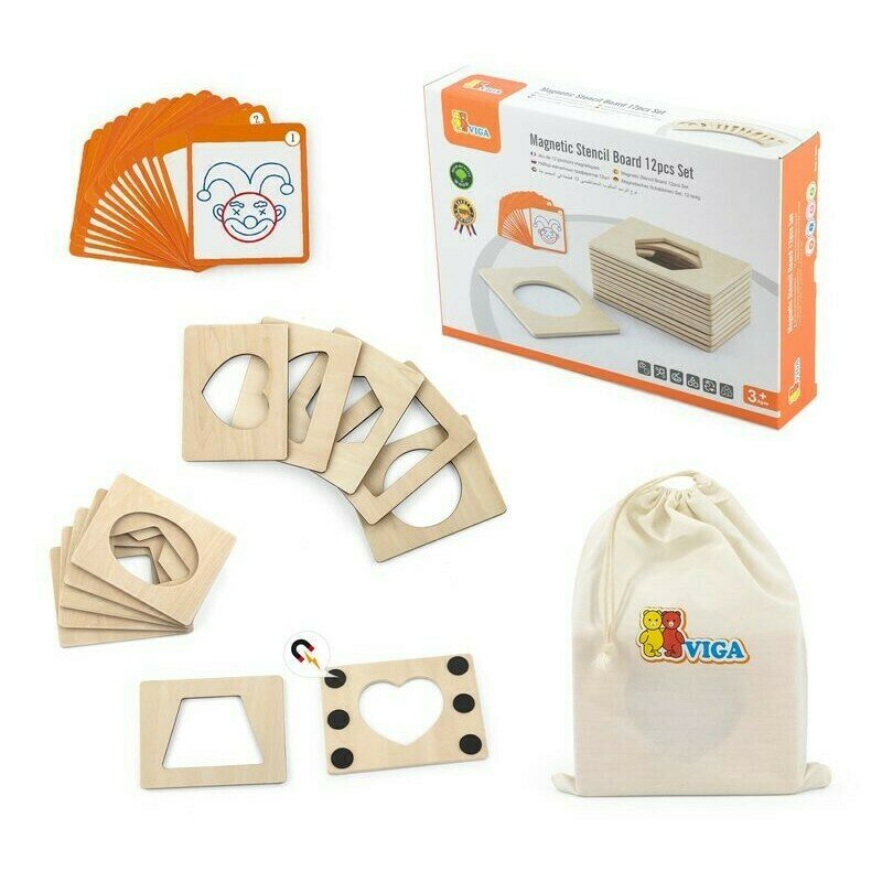 Viga - set sabloane magnetice , 12 buc