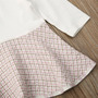 Set sacou cu rochita Drool (Culoare: Roz cu alb, Marime: 120) - 10