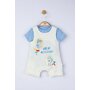 Set salopeta cu tricou Great detectives pentru bebelusi, Tongs baby (Culoare: Albastru, Marime: 6-9 luni) - 3