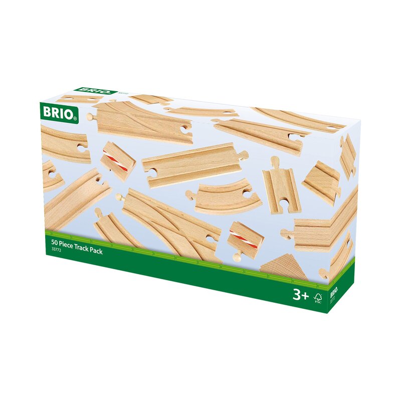Brio - set extensie sine de tren , 50 bucati