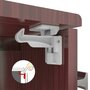 Set sistem de siguranta mobilier, Bebe Stars, Pentru sertare, Instalare usoara, 4 bucati, White - 4