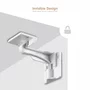 Set sistem de siguranta mobilier, Bebe Stars, Pentru sertare, Instalare usoara, 4 bucati, White - 6