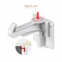 Set sistem de siguranta mobilier, Bebe Stars, Pentru sertare, Instalare usoara, 4 bucati, White - 7