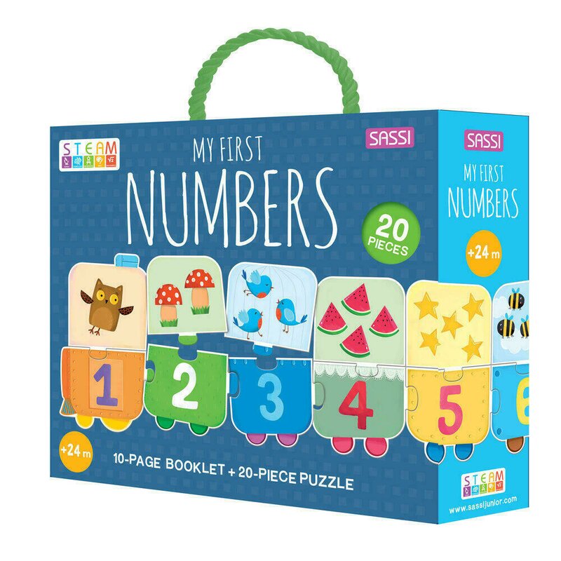 Sassi - puzzle educativ invatam sa numaram puzzle copii, piese 20