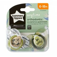 Tommee Tippee - Set suzete ortodontice Anytime, 6-18 luni, 2 buc, Elefantel