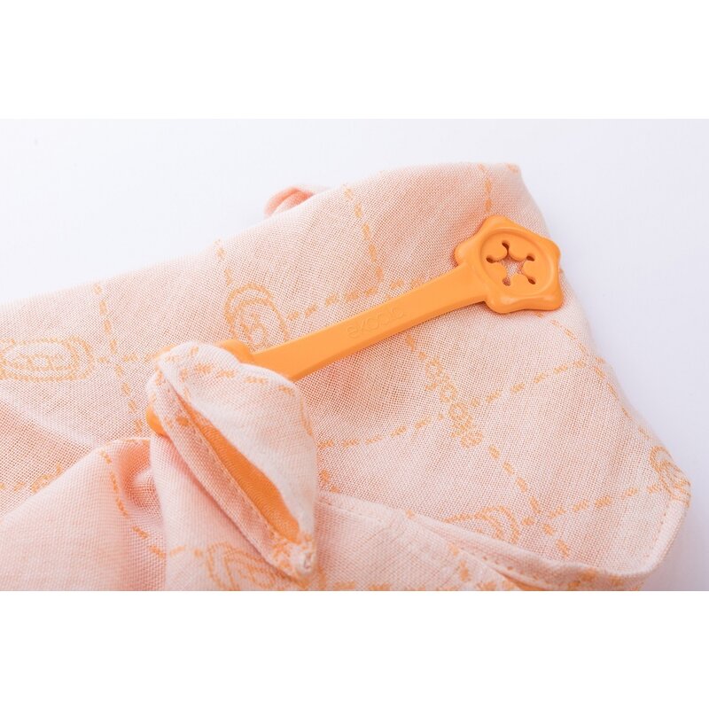 Ekoala - set suport de prindere baveta cu swaddle, portocaliu