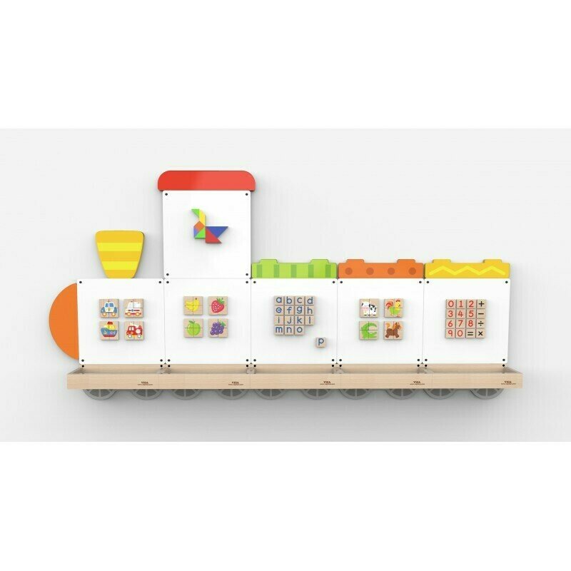 Viga - set table de scris magnetice , trenulet cu trei vagoane
