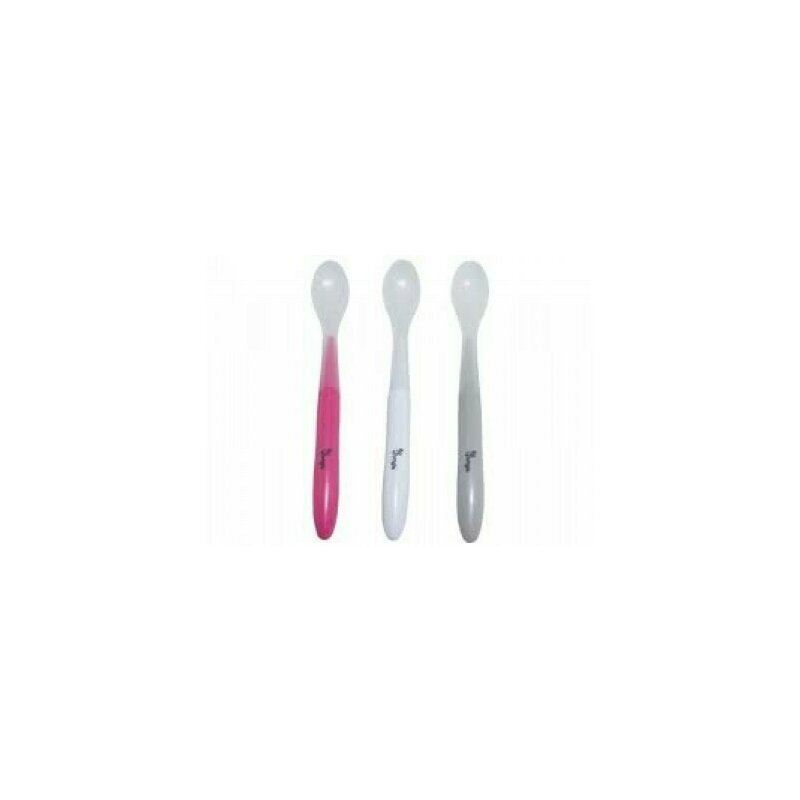 Bo jungle - set tacamuri 3 lingurite moi din silicon, roz