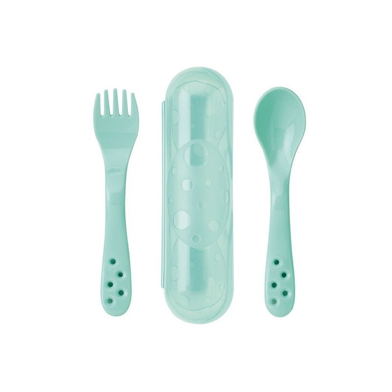 Saro baby - set tacamuri copii cu suport de depozitare, mint