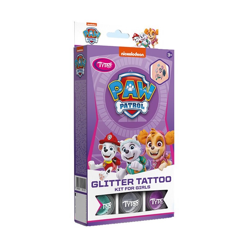 Set tatuaje temporare cu sclipici Paw Patrol Tytoo KKCTT2310026