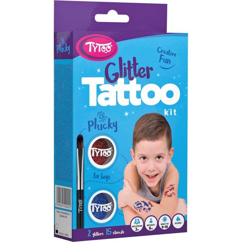 Set tatuaje temporare cu sclipici Plucky Tytoo KKCTT2213011 Accesorii Fetite