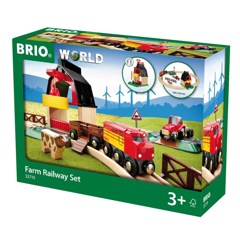 Brio - set tren la ferma
