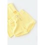 Set tricou cu pantaloni scurti - 100% bumbac organic - Galben, BabyCosy (Marime: 12-18 Luni) - 6