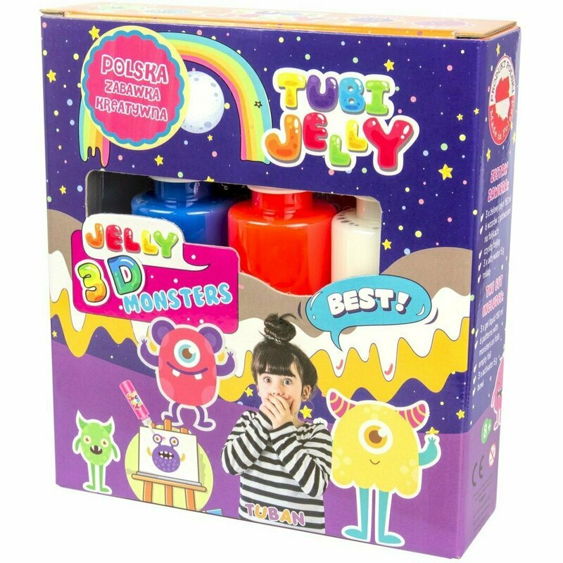 Tuban - set tubi jelly cu 3 culori - monstri tu3318