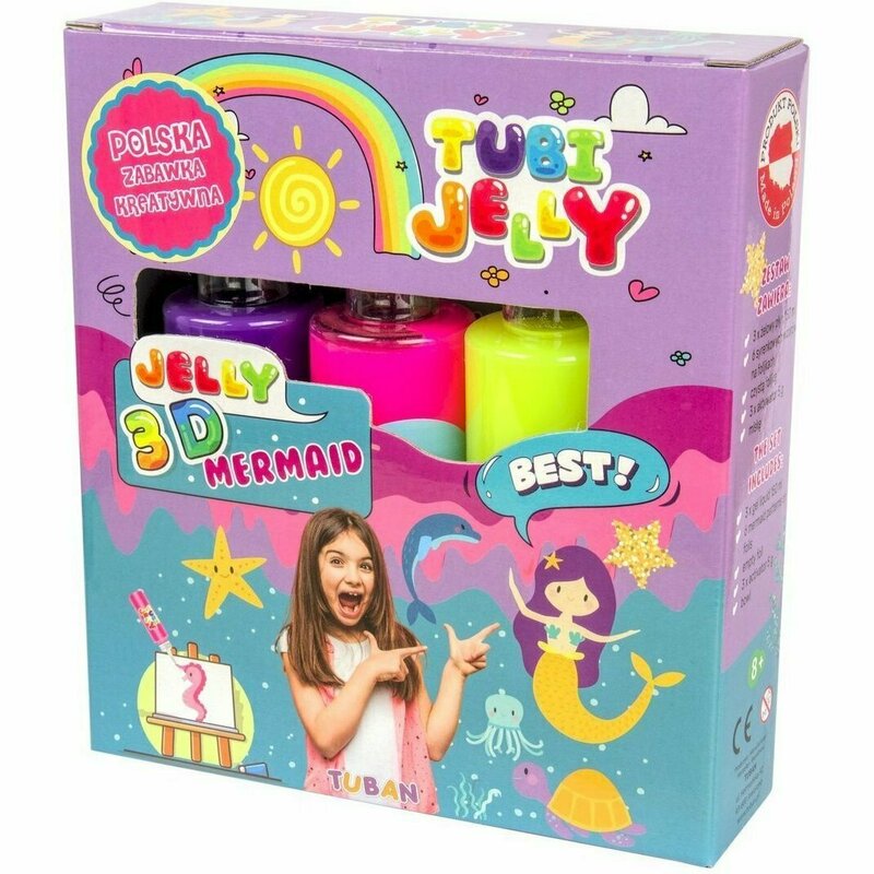 Tuban - set tubi jelly cu 3 culori - sirena tu3316