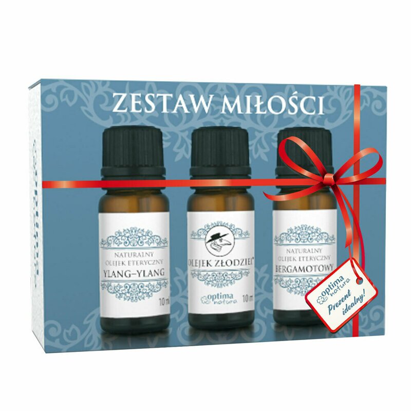 Optima natura - set uleiuri esentiale love, , 3 buc x 10 ml, pentru relaxare si stare generala de bine