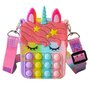 Severno - Jucarie senzoriala Fidget Toys Pop It Bag, Geanta multicoloră pop it push pentru copii cu bule - 1