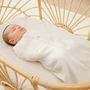 Sistem de infasat si sac de dormit, ErgoPouch, 2 in 1, 0-3 luni, 3-6 kg, TOG 1, Bumbac organic, Fermoar bidirectional, Transformabil, Lavabil la masina, Certificat non-toxic, Premiat in Australia, Crem - 2