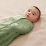 Sistem de infasat si sac de dormit, ErgoPouch, 2 in 1, 0-3 luni, 3-6 kg, TOG 1, Bumbac organic, Fermoar bidirectional, Transformabil, Lavabil la masina, Certificat non-toxic, Premiat in Australia, Model Willow, Verde - 14