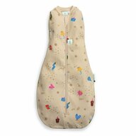 Sistem de infasat si sac de dormit, ErgoPouch, 2 in 1, 0-3 luni, 3-6 kg, TOG 1, Bumbac organic, Fermoar bidirectional, Transformabil, Lavabil la masina, Certificat non-toxic, Premiat in Australia, Multicolor