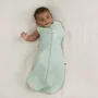 Sistem de infasat si sac de dormit, ErgoPouch, 2 in 1, 0-3 luni, 3-6 kg, TOG 1, Bumbac organic, Fermoar bidirectional, Transformabil, Lavabil la masina, Certificat non-toxic, Premiat in Australia, Verde - 4