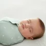 Sistem de infasat si sac de dormit, ErgoPouch, 2 in 1, 0-3 luni, 3-6 kg, TOG 1, Bumbac organic, Fermoar bidirectional, Transformabil, Lavabil la masina, Certificat non-toxic, Premiat in Australia, Verde - 15