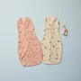 Sistem de infasat si sac de dormit, ErgoPouch, 2 in 1, 3-6 luni, 6-8 kg, TOG 0.2, Bumbac organic, Fermoar bidirectional, Transformabil, Lavabil la masina, Certificat non-toxic, Premiat in Australia, Model elefant, Roz - 8