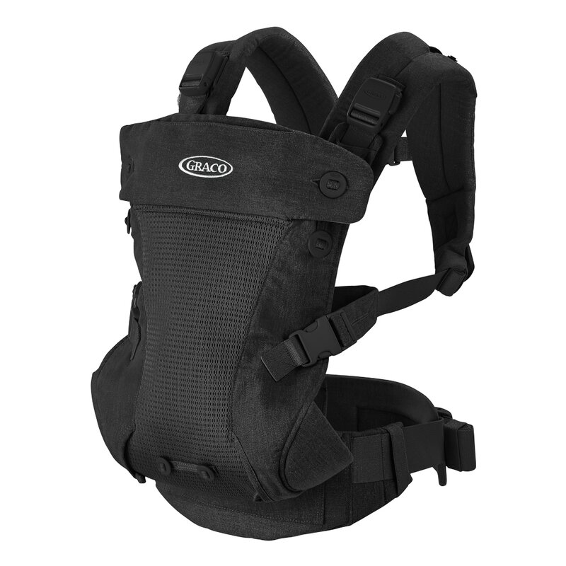 Graco - marsupiu ergonomic cradle me onix 4 in 1, 4 pozitii, negru