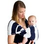 Baby K'tan - Sistem purtare Baby Carrier Print, Navy Stripe, Marimea M - 1