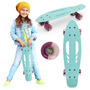 Skateboard copii, Qkids, Galaxy - Light Blue - 5