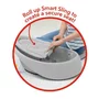 Cadita inteligenta, Skip Hop, Multifunctionala, Cu suport detasabil, Pentru 3 etape de crestere, 2 doua pozitii ergonomice, Antiderapanta, Fara PVC si ftalati, 0 luni+, 70 x 48 x 29 cm, Gri - 4