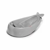 Cadita inteligenta, Skip Hop, Multifunctionala, Cu suport detasabil, Pentru 3 etape de crestere, 2 doua pozitii ergonomice, Antiderapanta, Fara PVC si ftalati, 0 luni+, 70 x 48 x 29 cm, Gri