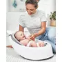 Cadita inteligenta, Skip Hop, Multifunctionala, Cu suport detasabil, Pentru 3 etape de crestere, 2 doua pozitii ergonomice, Antiderapanta, Fara PVC si ftalati, 0 luni+, 70 x 48 x 29 cm, Alb/Gri - 4